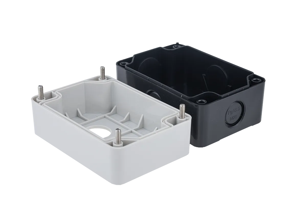 Корпус пластиковый, 2 места, серый