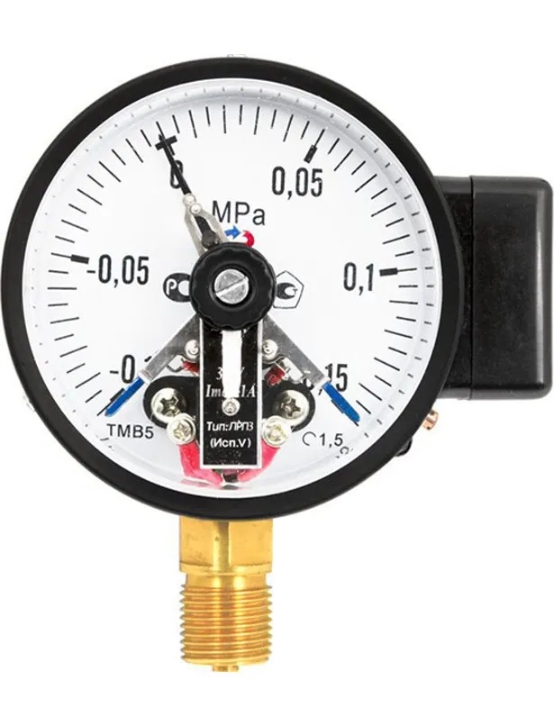 Манометры ТМ-510.05 и ТМ-610.05 с элек­тро­кон­такт­ной при­став­кой