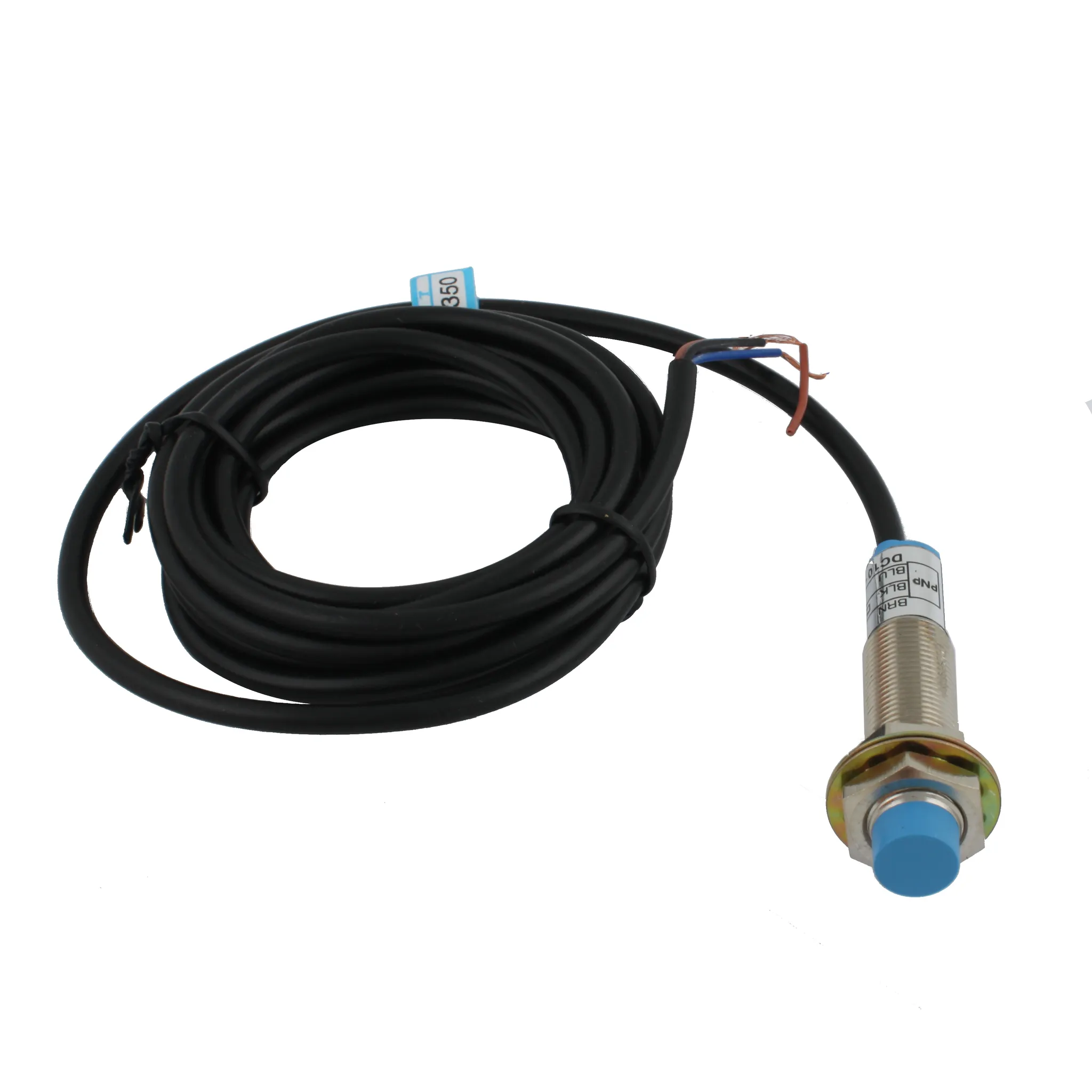 INNOCONT Индуктивный датчик, M12x1, L=61 мм, неэкранированный, зона срабатывания 4 мм, -25 +60 С, 12…24 VDC, IP65, выход: PNP NO, макс. ток 200 мА, кабель 2 м SL-12P4C