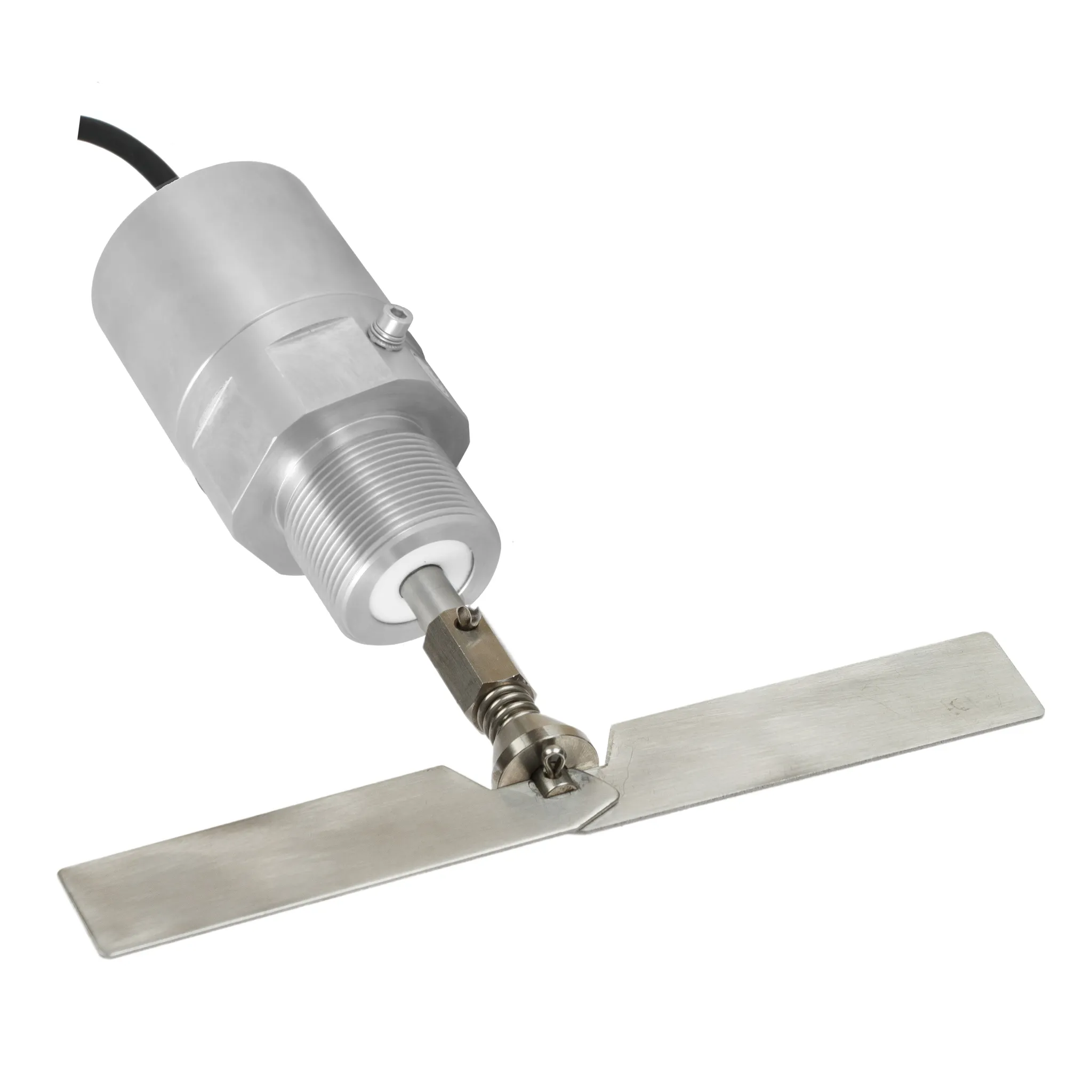 Механический ротационный датчик предельного уровня сыпучих материалов в алюм. корпусе, -50 +80 С, Рmax=10 bar, 24 VDC, IP66, вибростойкость до 29g, лопасть складная двусторонняя 28х200 мм, нерж. сталь, скорость вращения 15 об/мин, соединение- резьба 1 1/2