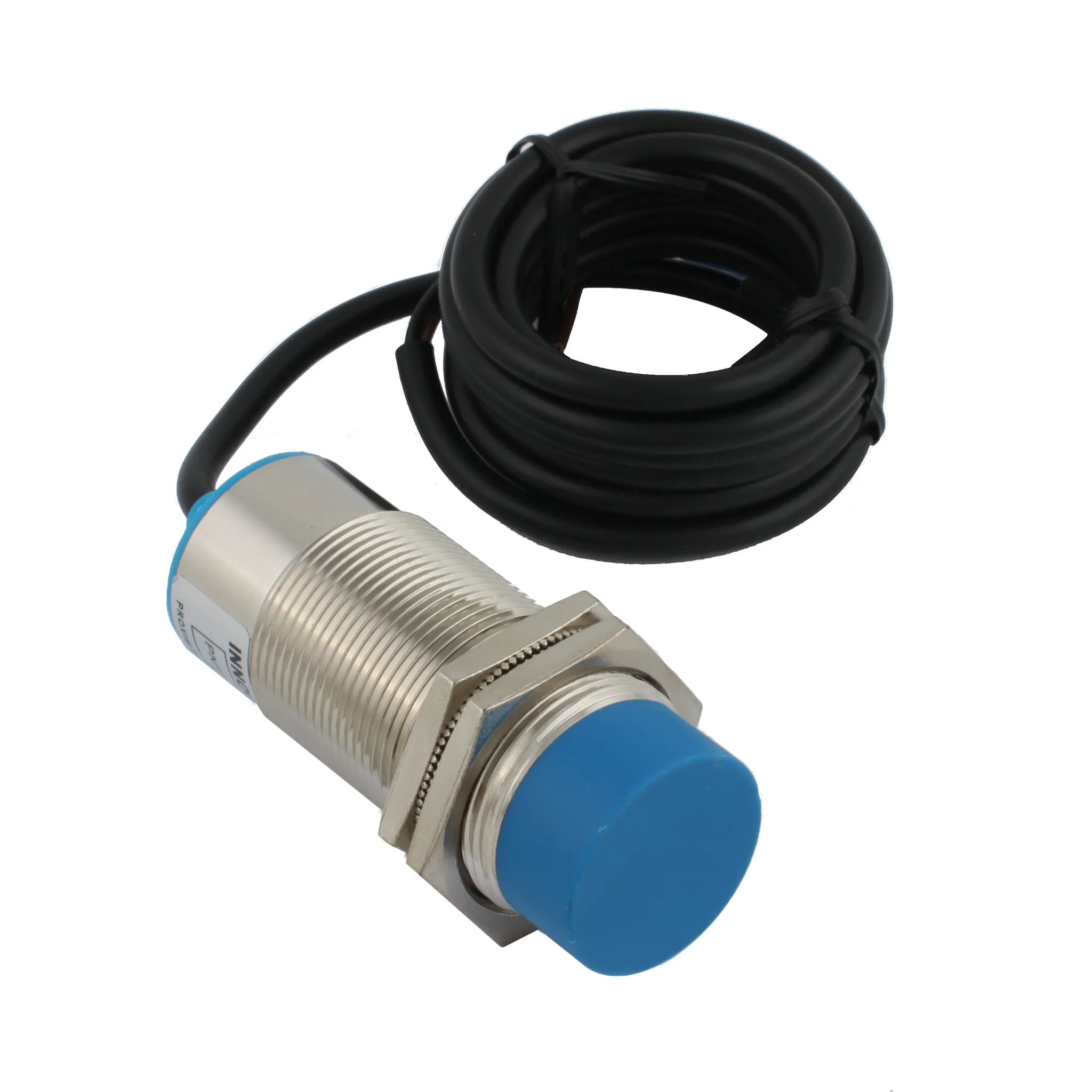 INNOCONT Индуктивный датчик, M30x1,5, L=78 мм, неэкранированный, зона срабатывания 15 мм, -25 +60 С, 12…24 VDC, IP65, выход: PNP NO, макс. ток 200 мА, кабель 2 м SL-30P15C