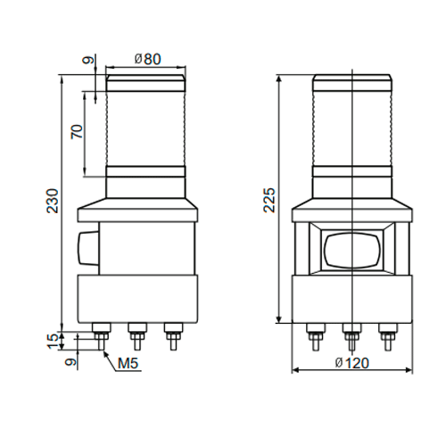 SFL100B-220-R Светосигнальный маячок