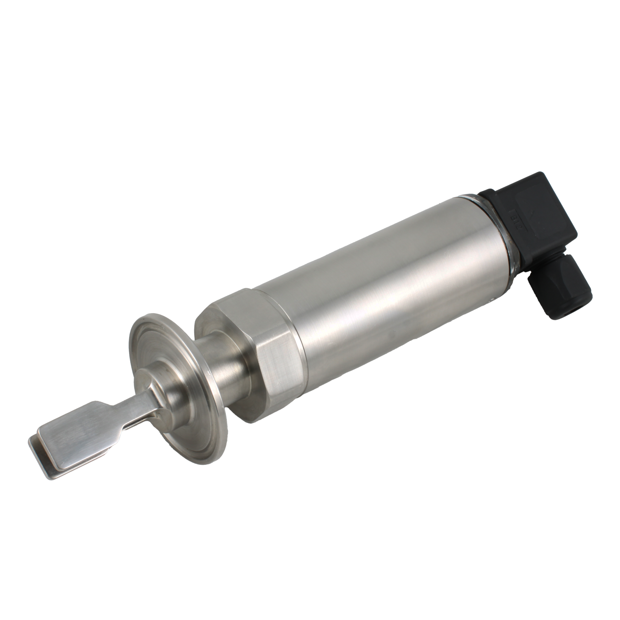 Вибрационный датчик предельного уровня жидкостей, -40 +150°С, Pmax=40 bar, 12 - 55 VDC, IP65, соединение - Clamp DN40, удлинение 40 мм, нерж. сталь 316L, электрополировка зондов, шероховатость ≤ 0,6 мкм, выход PNP/NPN, разъем DIN 43650