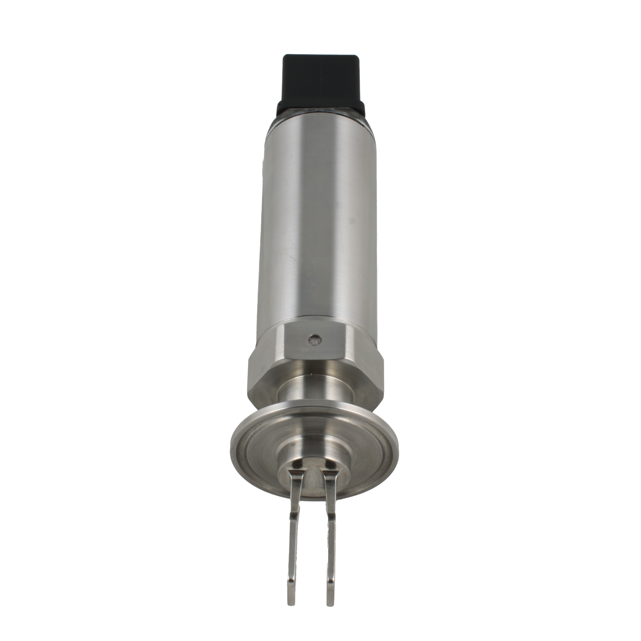 Вибрационный датчик предельного уровня жидкостей, -40 +150°С, Pmax=40 bar, 12 - 55 VDC, IP65, соединение - Clamp DN40, удлинение 40 мм, нерж. сталь 316L, электрополировка зондов, шероховатость ≤ 0,6 мкм, выход PNP/NPN, разъем DIN 43650